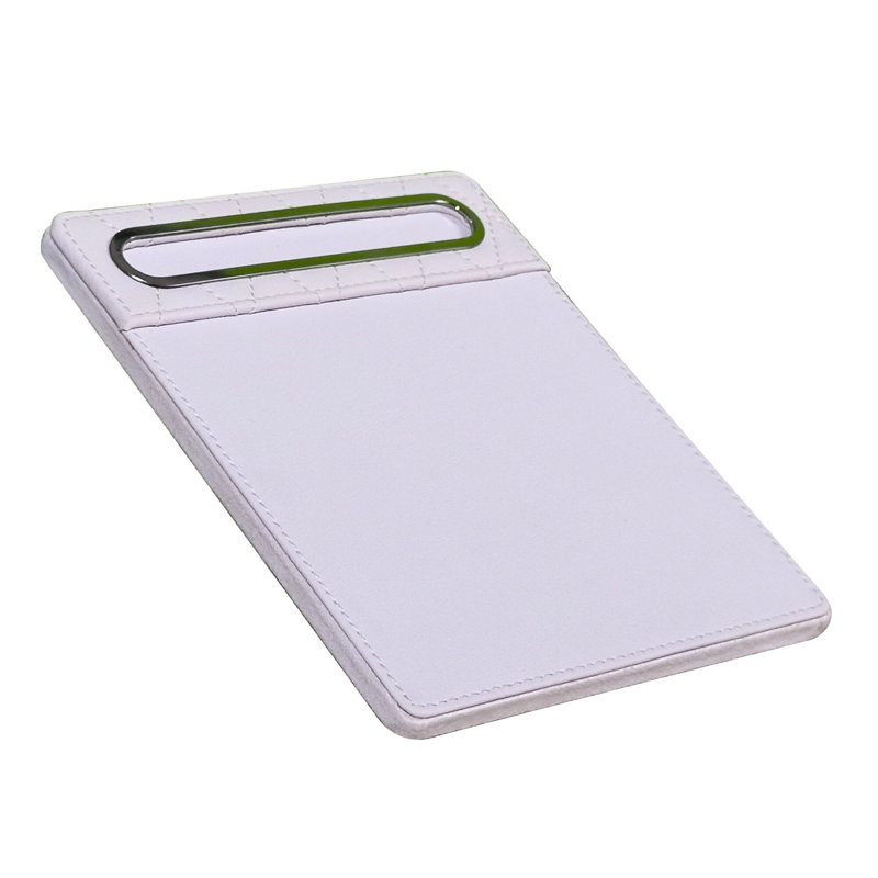 Porte-bloc-notes en cuir, Blanc