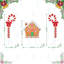 S / 3 piquet de Noël en métal Gingerbread House