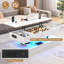 Table basse à plateau relevable de 47,3 po avec lumières DEL RVB APP, station de charge USB et CA, table de rangement haute brillance réglable en hauteur pouvant supporter 180 lb-662380735-662380733