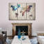 Abalone World Map, reproduction d'art sur toile-836421491