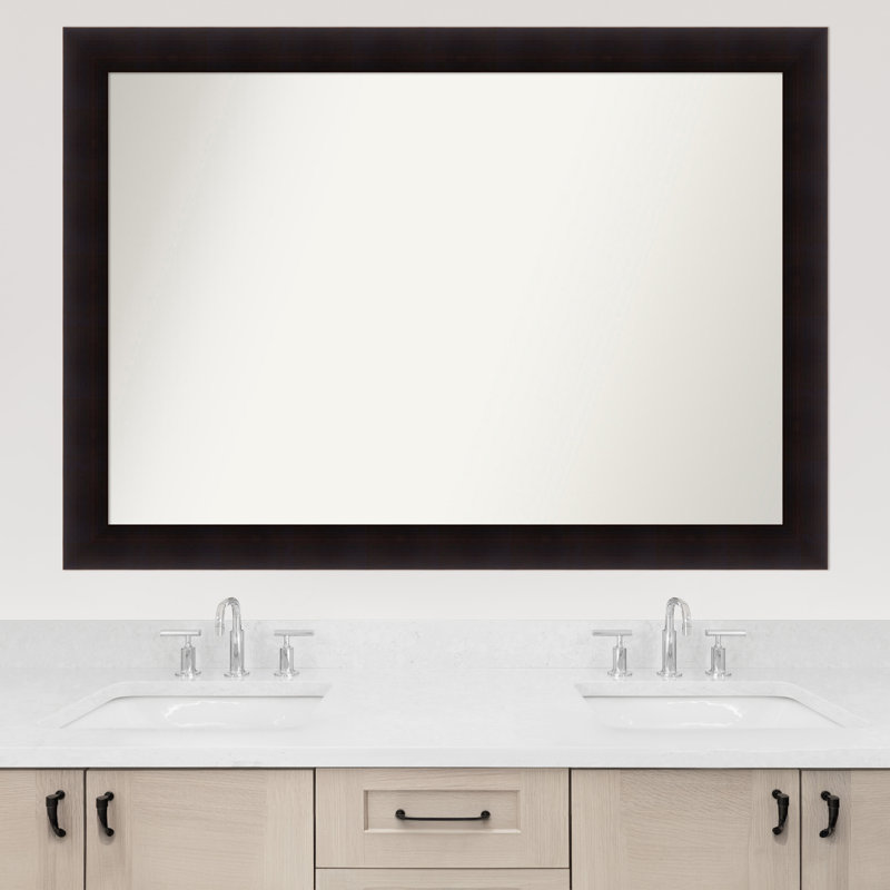 Miroir mural Jillissa, Rectangle, Noir, 36.75" x 51.75"