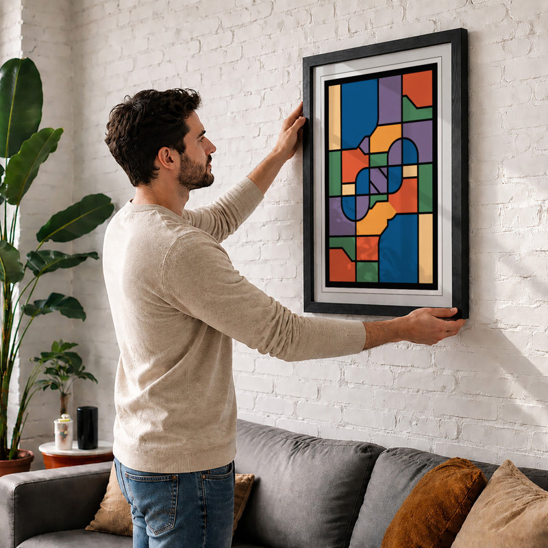 Blocks Geometric - Print, Unframed, A1 - 84.1 x 59.4 cm
