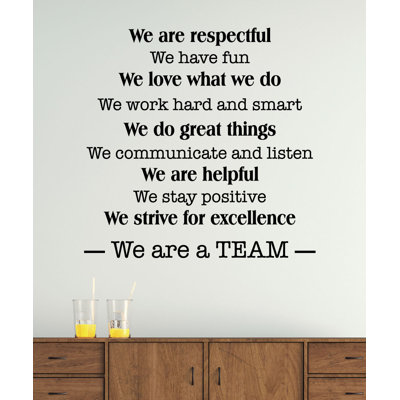 Text & Numbers Wall Decal