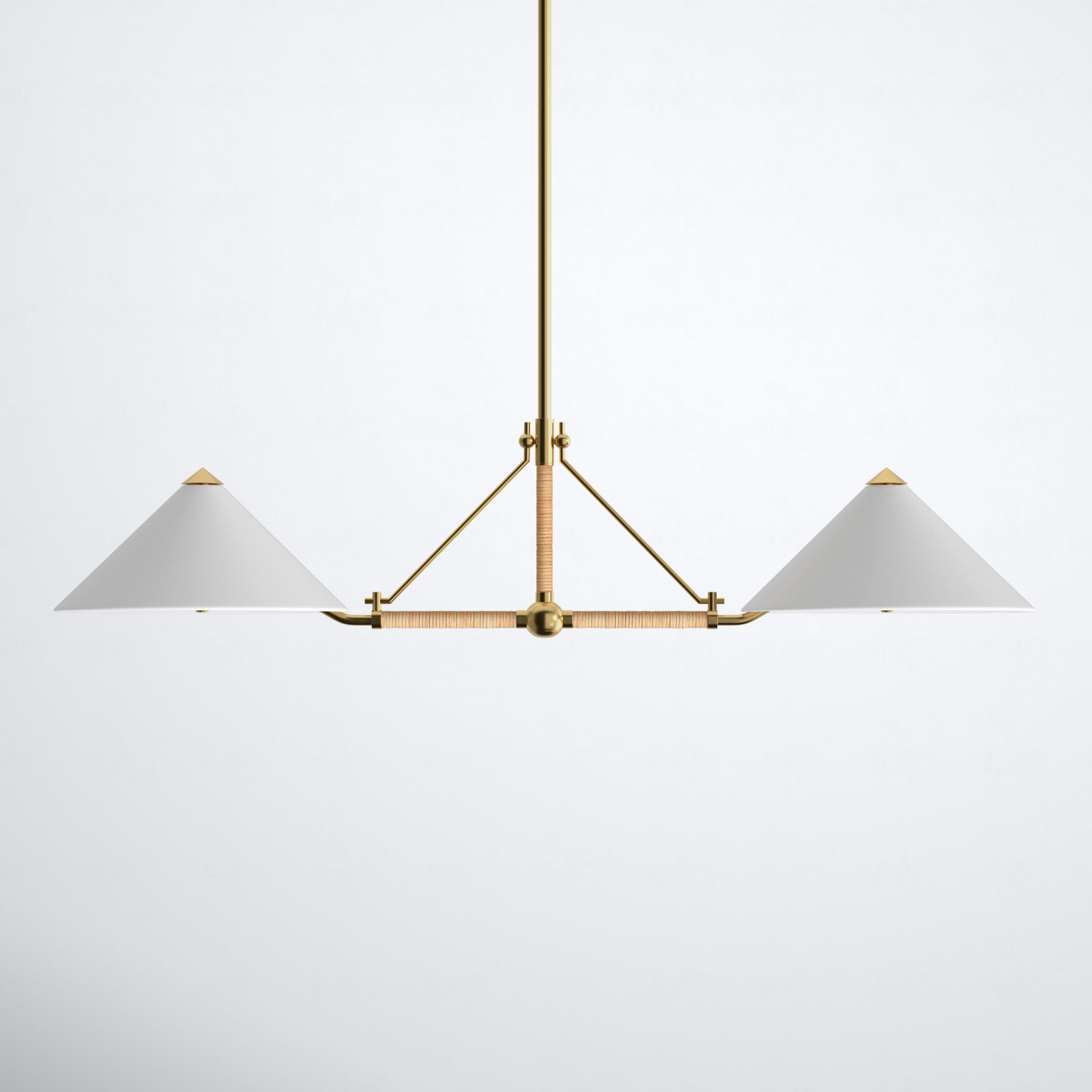 2 - Light Metal Dimmable Kitchen Island Chandelier