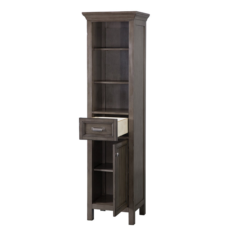 Nardi Linen Cabinet, Distressed Gray