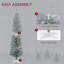 Arbre de Noël artificiel avec support en acier et 2901 pointes pour les fêtes à domicile | Idée de cadeau-121103100