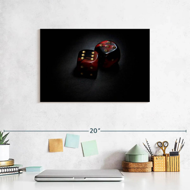 Senne Red Dice, 8" H x 12" W