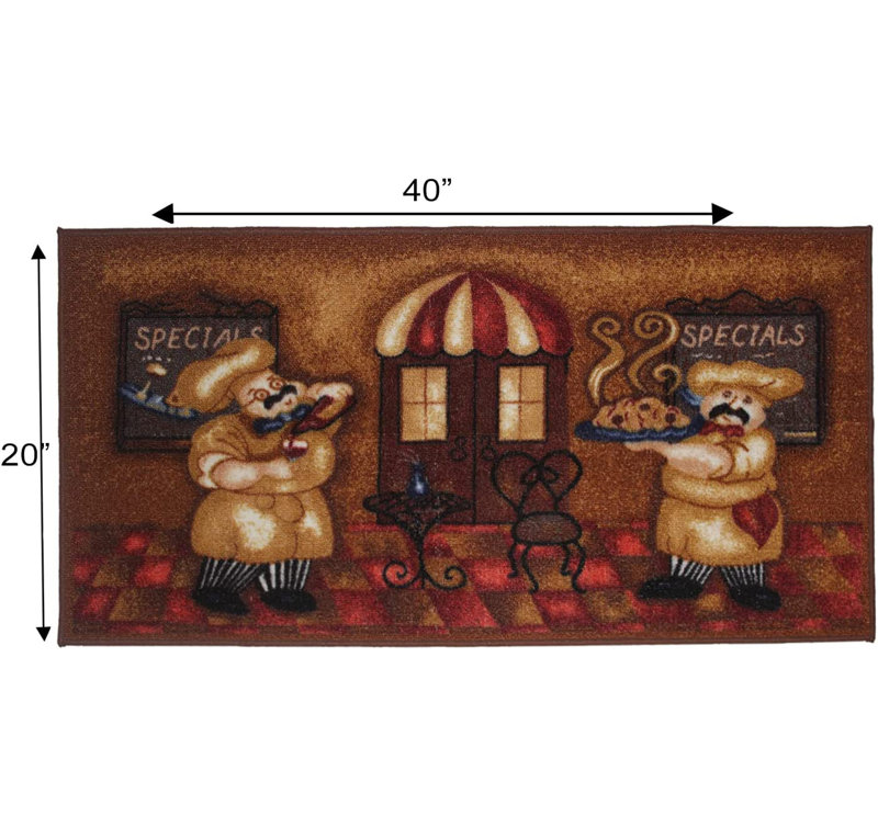 Tapis de cuisine Gabar Chef, Rectangle 1 pi 8 po x 3 pi 4 po