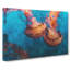 Pink Jellyfish Painting - Wrapped Canvas-56661878