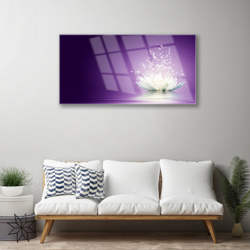 Lotus - No Frame Print on Glass