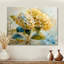 Décoration murale jaune et bleu jardin d'hortensias I - Hortensia-29738950-29738973