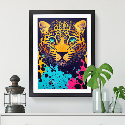 Leopard Paint Splatter Vol.1 - Picture Frame Print