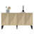 Sleek Console Table, Sapphire Oak, 100% Melamine Coated Particle Board, Thickness: 0.7 inches | Durable Design, Ideal for Living Room & Entryway, Stylish & Functional Storage Solution-306565416