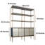 Étagère à livres en fer H 82,5 "x l 59" Barnsdale