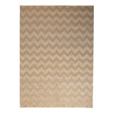 Beige Modern Wool Rug - 10' x 14'3"