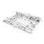 Dessus de meuble-lavabo en marbre artificiel 31 po x 22 po avec lavabo encastré en céramique, dosseret et 1 trou pré-percé, blanc et noir New Carrara