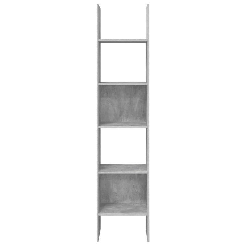 Dorith 180cm H Standard Bookcase, Concrete Grey, 180cm H x 40cm W x 35cm D