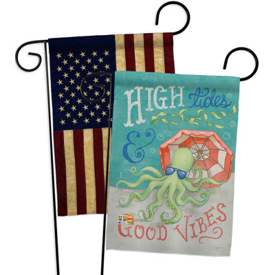 Double Sided 18.5'' H x 13'' W Polyester Garden Flag