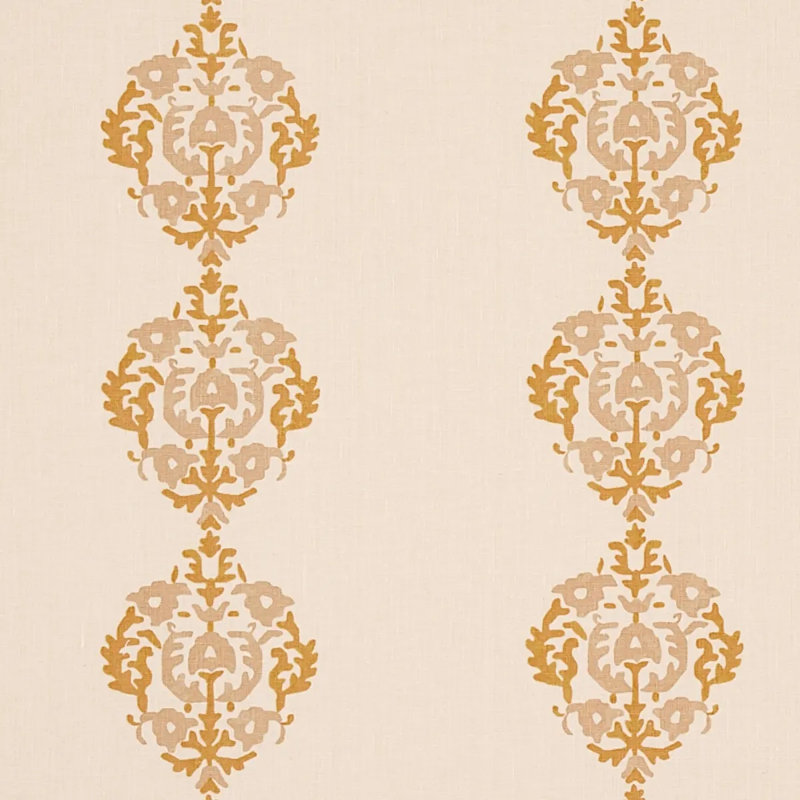 Constantine Fabric, Natural/Ochre