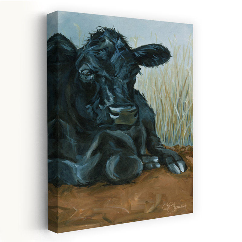 Portrait de vache Angus, H 48 po x l 32 po
