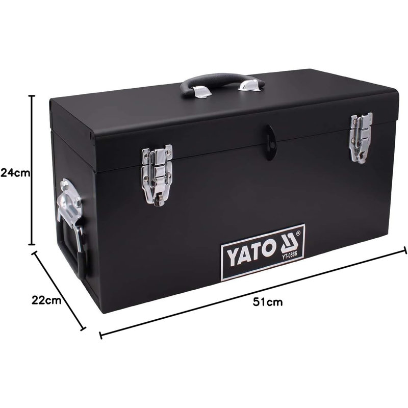 Metal Toolbox 0886 - Black