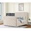 Lit capitonné et rembourré de style moderne Encore en bois (lit seulement)-118546654-118546651