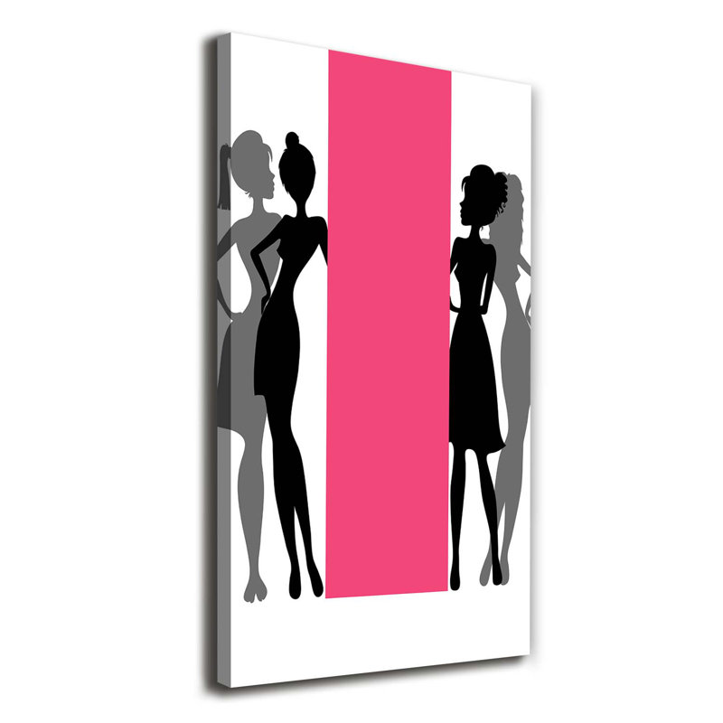Women'S Silhouettes - Wrapped Canvas Print