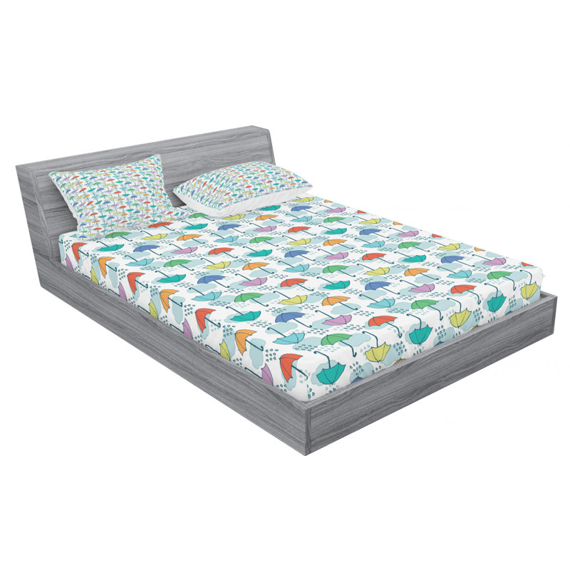 Microfiber Sheet Set, Queen Sheet Set with Fitted Sheet