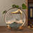 Indoor Ceramic / Porcelain Wood Table Top Fountain with Lights