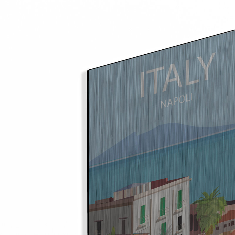 «Napoli» par Omar Escalante, art mural en métal, H 16 po x l 12 po