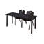 Plateau de table Kee et chaises empilables 2 M-1640426310-1640426430-1640426304