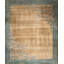 Antique Art Deco Chinese Floral Green, Ivory Beige Cream White 1920s Rug