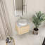 Ensemble de meuble-lavabo mural 24 po avec porte en céramique Art-1415409986-1529974457