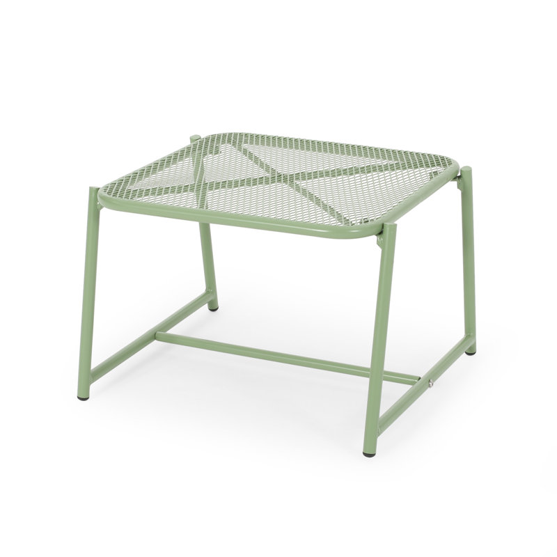 Table d'appoint d'extérieur pour patio, H 13,25 po x l 19,5 po x P 18 po, Vert