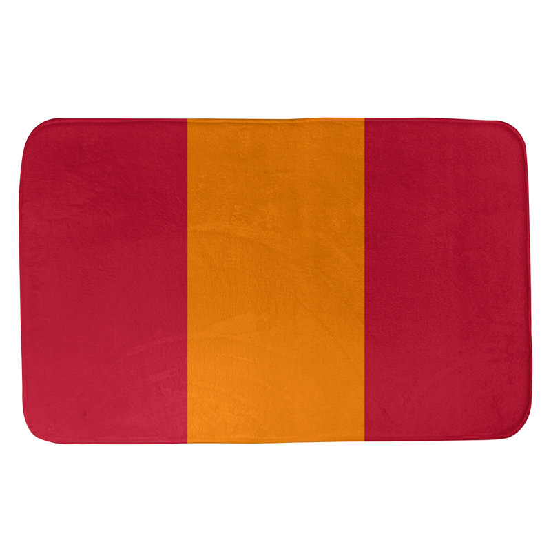 Tapis pour salle de bain Tennessee, l 17 po x L 24 po, Baie / blanc cassé