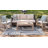 Outdoor Iris Area Rug Stone Color-556555583