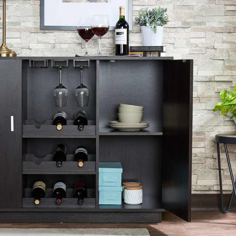 Armoire à vin rectangulaire - Solution de rangement pratique - Support coloré pour ranger vos vins