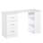 47" Modern Home Office Computer Desk Bookcase Combo Writing Table Workstation With 3 Drawer And Storage Shelf - White