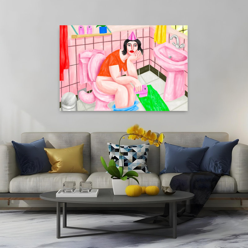 Art contemporain, art contemporain abstrait, H 40 po x l 60 po