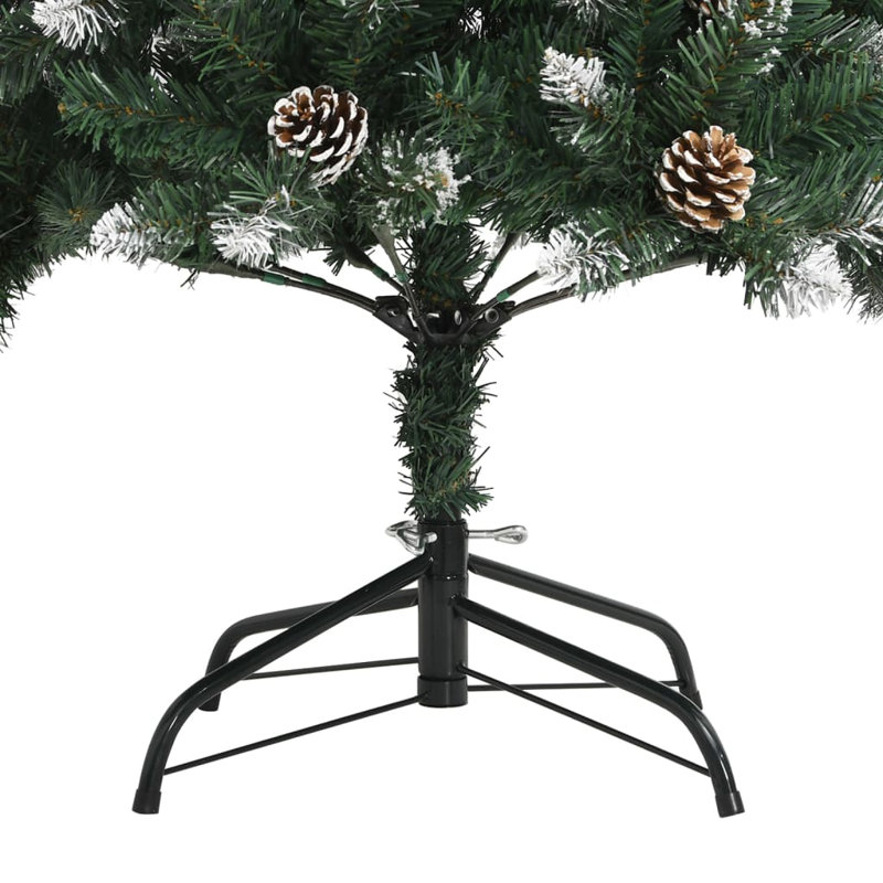 Arbre de Noël artificiel avec arbre de Noël en PVC vert, H 59,1 po, Non pré-éclairé