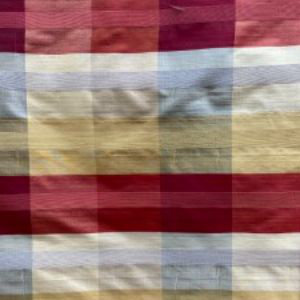 Hamilton Fabric | Muti-Colored Stripe Silk Fabric | Drapery & Curtain Fabric-Tagged