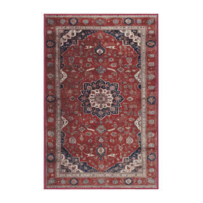 Machine Washable Persian Brown Area Rug