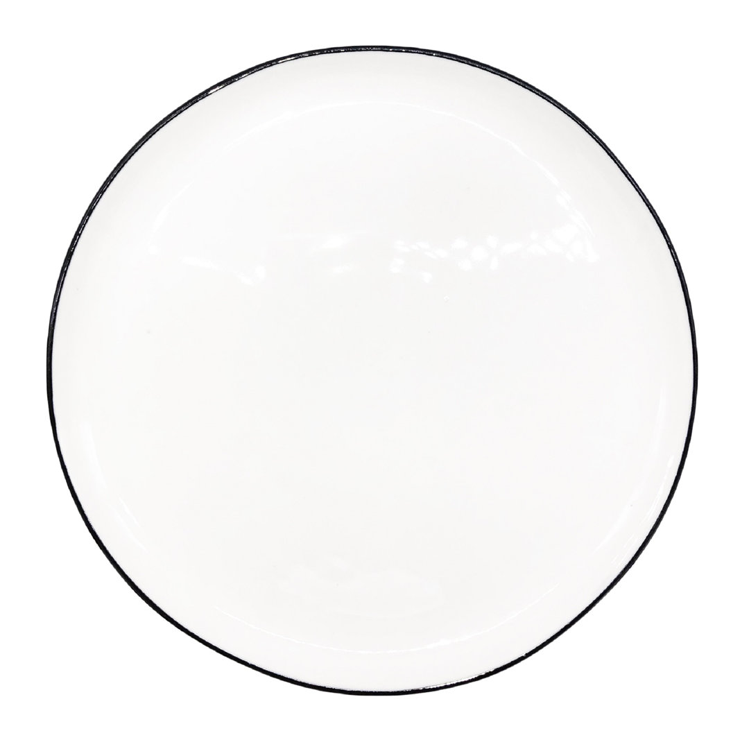 Canvas Home Abbesses Colored Rim Porcelain Salad Plate (Set of 4) Canvas Home 