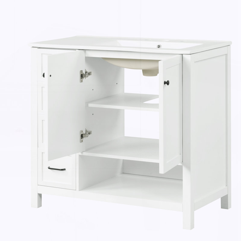 Meuble-lavabo 36 po avec comptoir d'évier, White