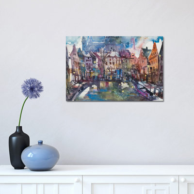 Amsterdam 1 Piece Wrapped Canvas Painting
