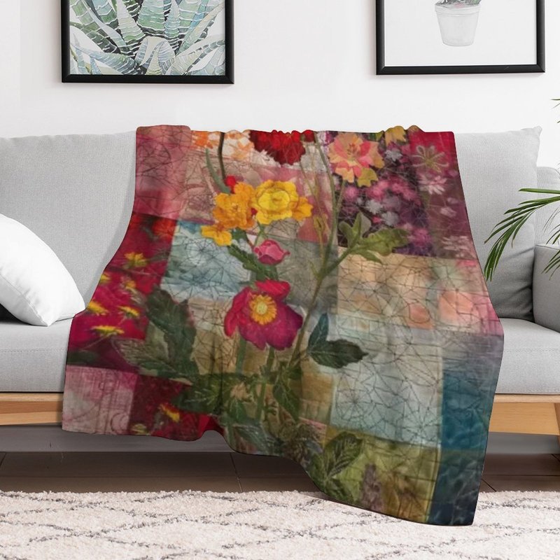 Jeté en flanelle Patchwork, 40 po x 50 po