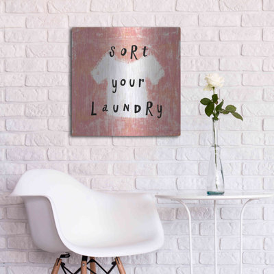 Gracie Oaks 'Laundry Rules III' by Sue Schlabach, Metal Wall Art