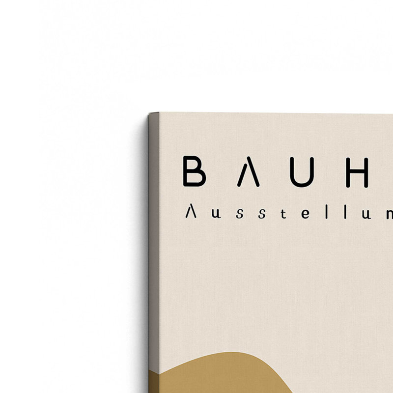 «Bauhaus Retro Waves II», reproduction sur toile, H 18 po x l 12 po, Toile tendue