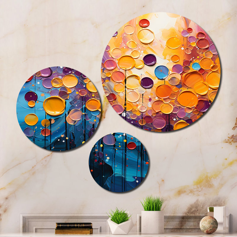 Abstract Wall Decor on Metal