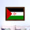 « sahrawi arab democratic republic flag », impression sur toile encadrée